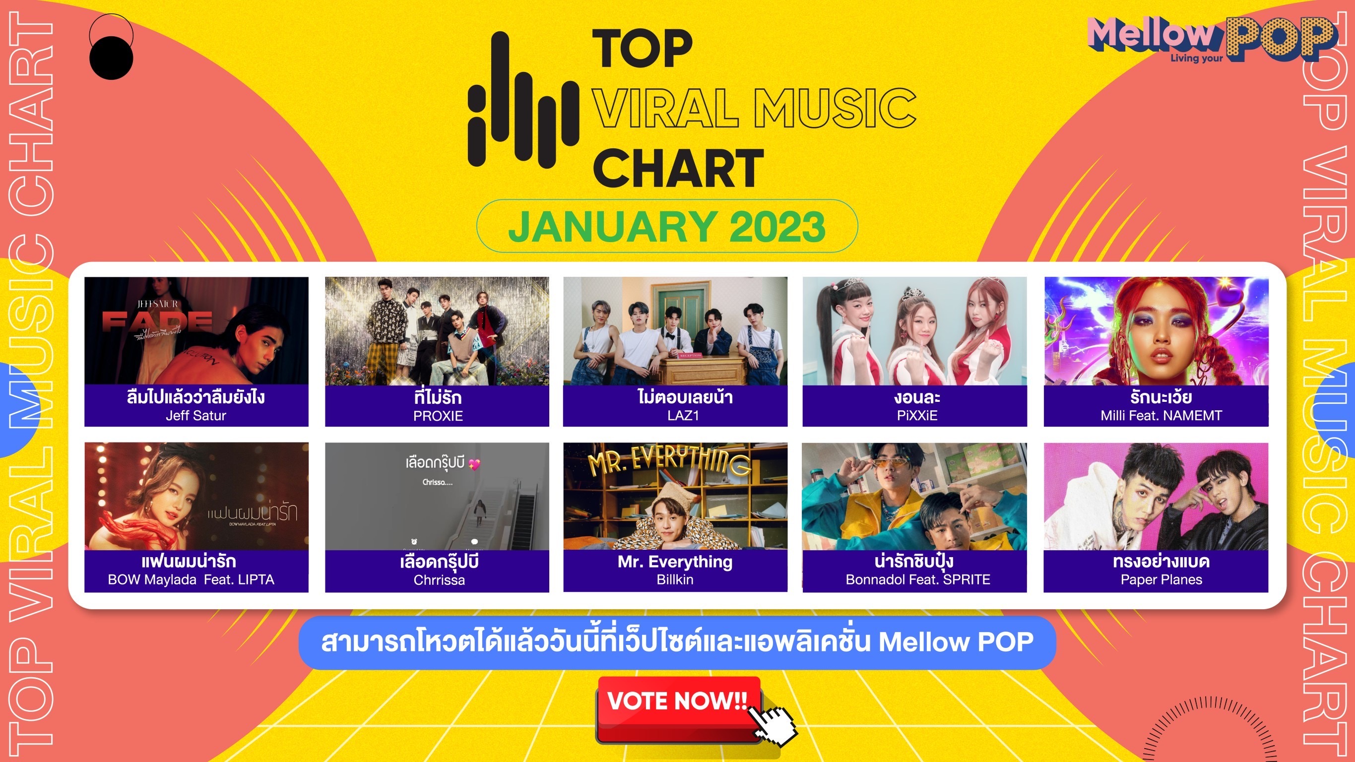 Mellow POP Top Viral Music Chart 01/2023 Mellow Pop